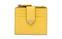 PRADA Saffiano Leather Card Holder Men's Yellow