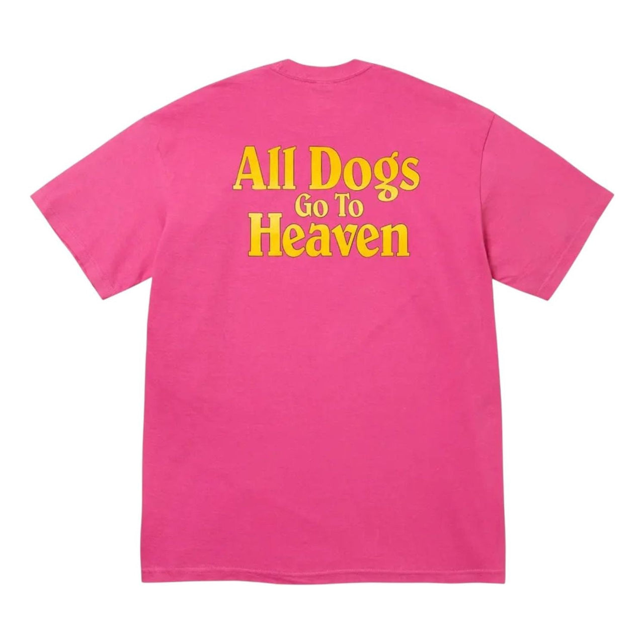 Supreme All Dogs Go To Heaven T-Shirt 'Fuchsia' FW25T42-FUCHSIA