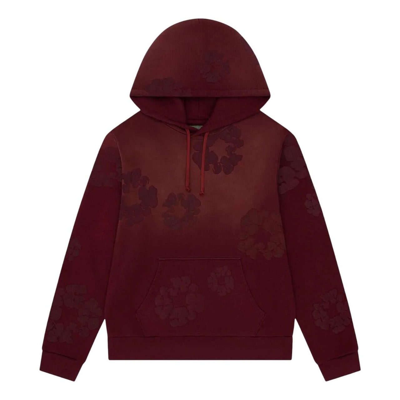 Denim Tears Faded Mono Wreath Hoodie 'Beet Root' FW25THD6512322