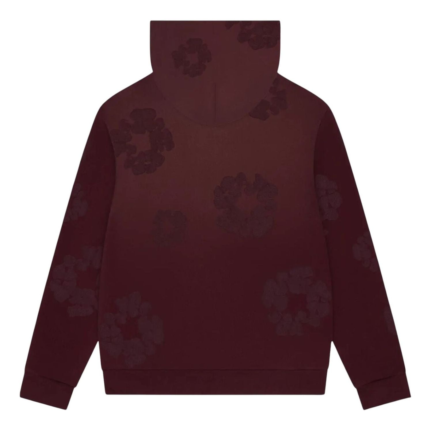 Denim Tears Faded Mono Wreath Hoodie 'Beet Root' FW25THD6512322