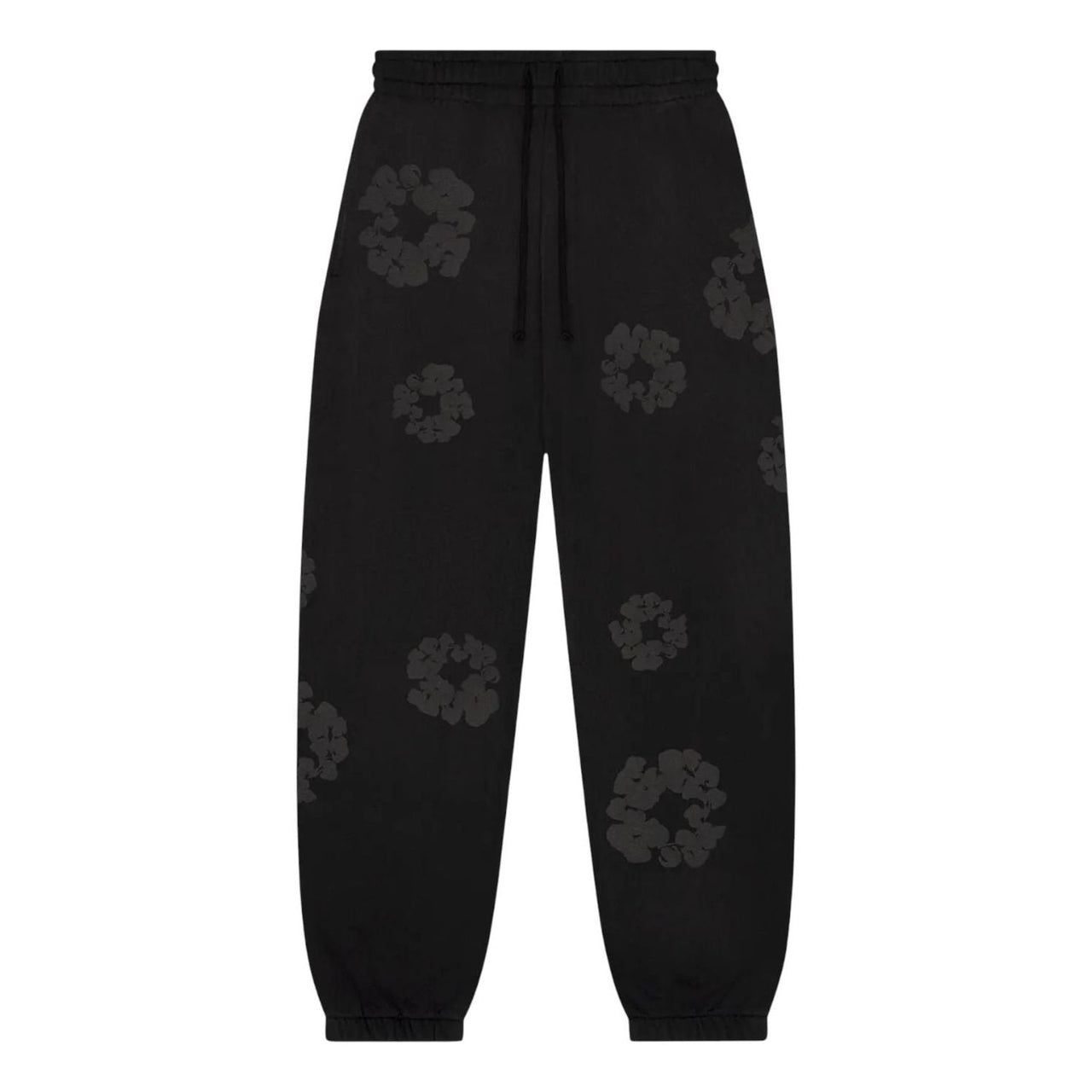 Denim Tears Faded Mono Wreath Sweatpants 'Black' FW25BAS6532320