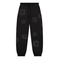 Denim Tears Faded Mono Wreath Sweatpants 'Black' FW25BAS6532320