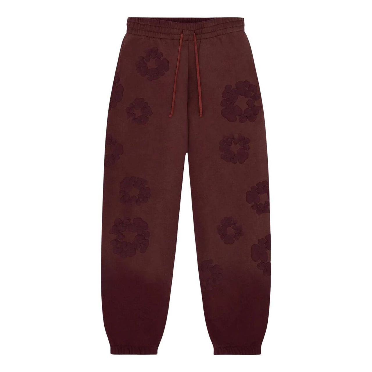 Denim Tears Faded Mono Cotton Wreath Sweatpants 'Beet Root' FW25BAS6532319