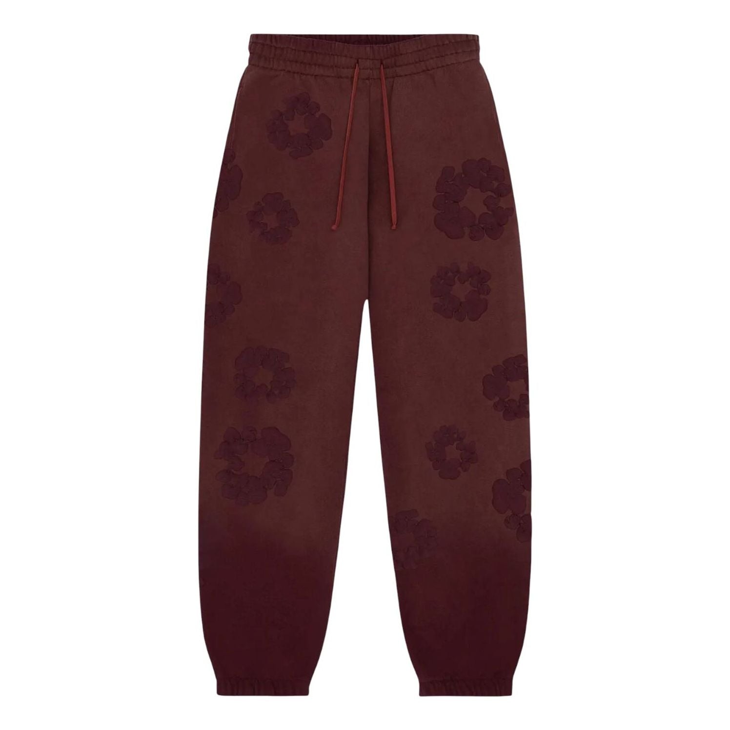 Denim Tears Faded Mono Cotton Wreath Sweatpants 'Beet Root' FW25BAS6532319