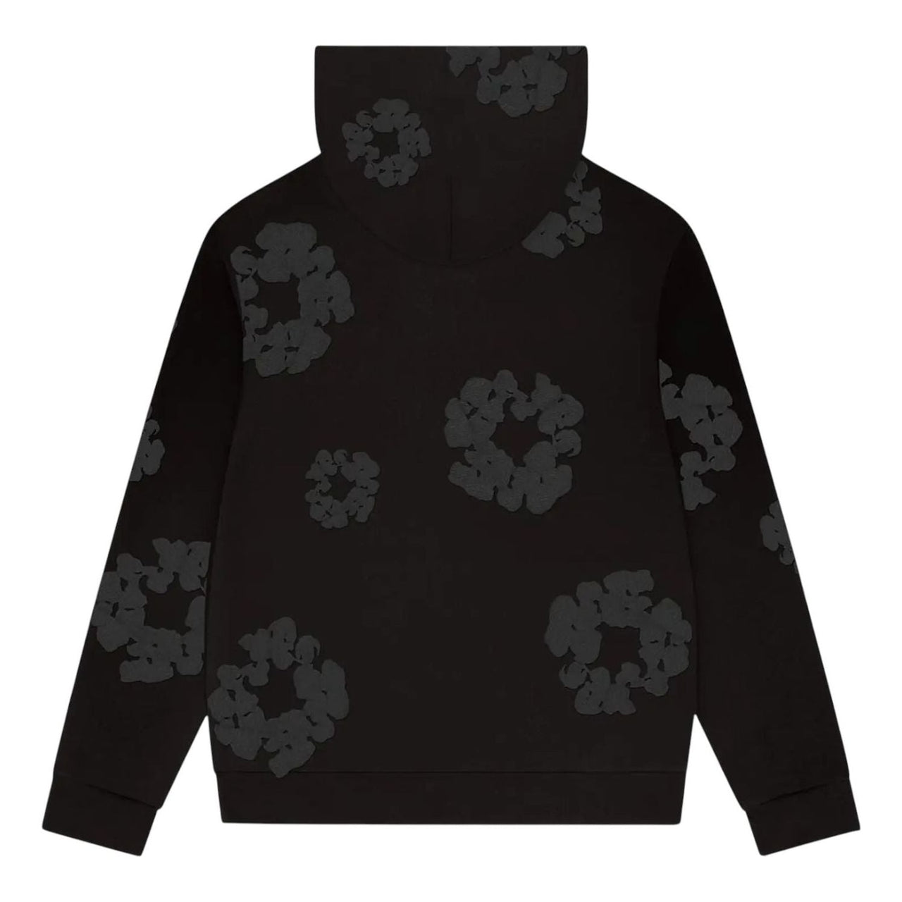 Denim Tears Faded Mono Wreath Hoodie 'Black' FW25THD6512323