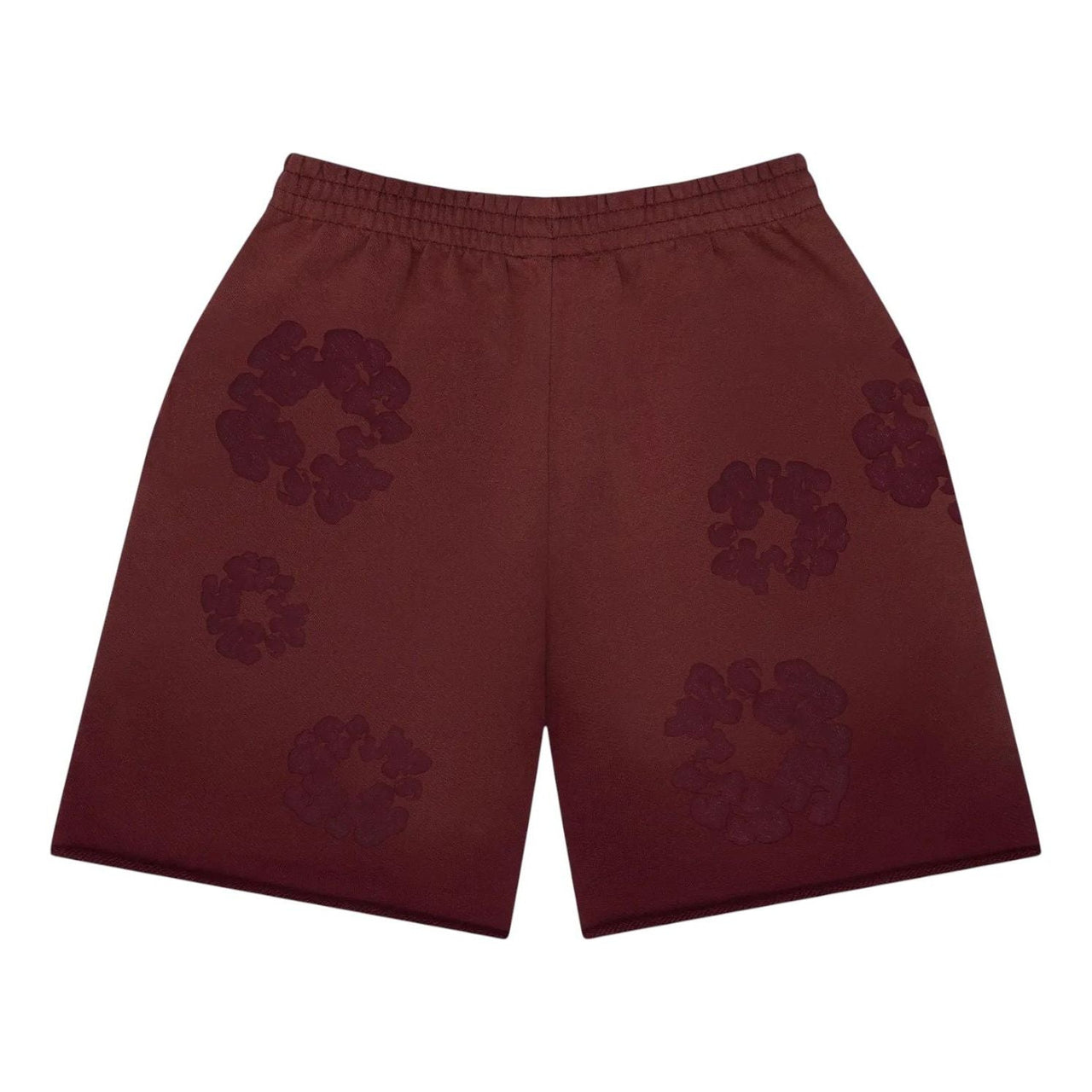 Denim Tears Faded Mono Wreath Sweatshorts 'Beet Root' FW25BRS6492325