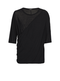 Balmain Men's Double Layer Draped T-Shirt - Oversize