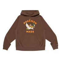 HUMAN MADE x Pokemon Made Farfetchd Heavyweight Hoodie 'Brown' XX30CS006-BROW