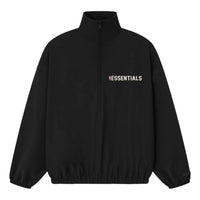 Fear of God Essentials Nylon NBA 1/2 Zip Track Jacket 'Black' 202NB258001F-XXL