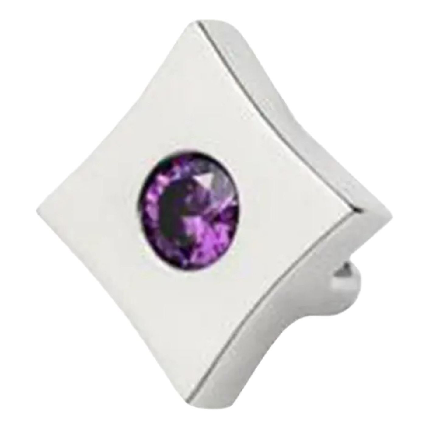 PECORA Quadrad Shoes Jewelry 'Silver' PCR-004SV