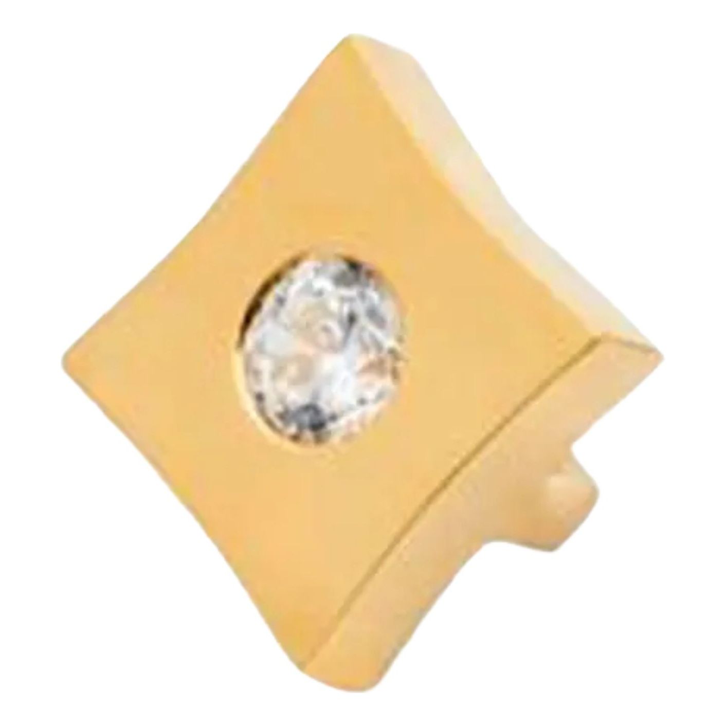 PECORA Quadrad Shoes Jewelry 'Gold' PCR-004GW