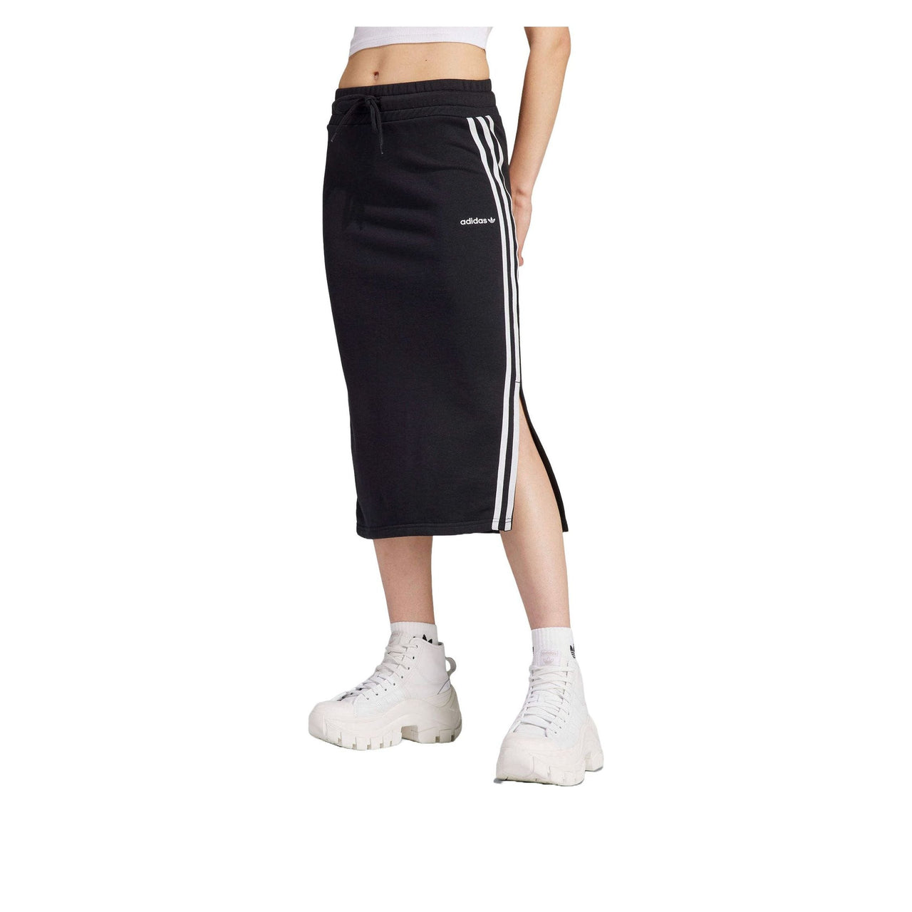 (WMNS) adidas 3-Stripes Skirt Asia Sizing 'Black White' IR9804