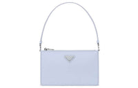 PRADA Leather Shoulder Bag, Handbag Mini Women's Cornflower Blue