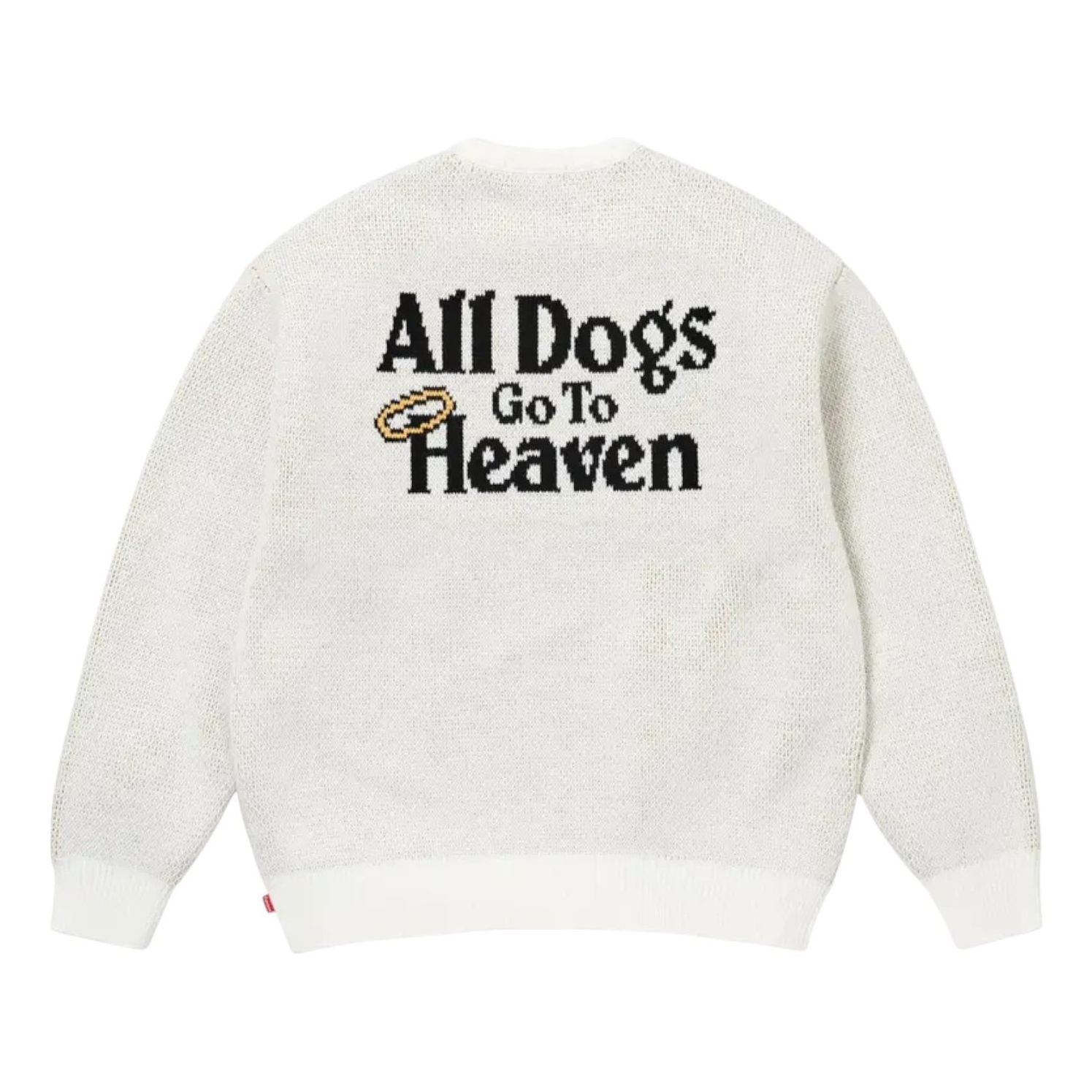 Supreme All Dogs Go To Heaven Sweater 'White' FW25SK55-WHITE