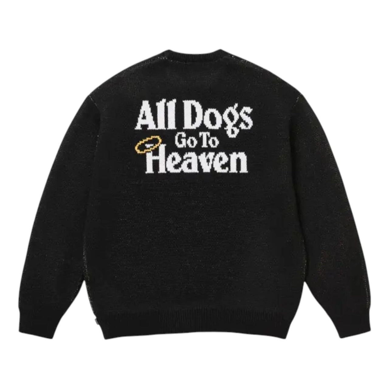 Supreme All Dogs Go To Heaven Sweater 'Black' FW25SK55-BLACK