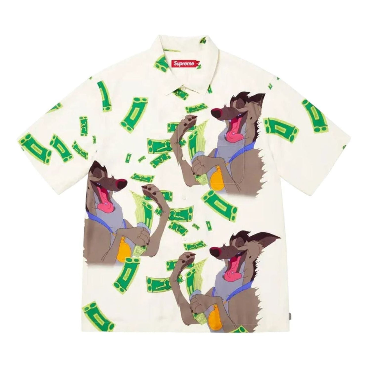 Supreme All Dogs Go To Heaven Short-Sleeve Shirt 'White' FW25S39-WHITE