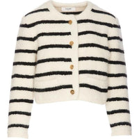 CELINE Marinière Cardigan Jacket In Wool
