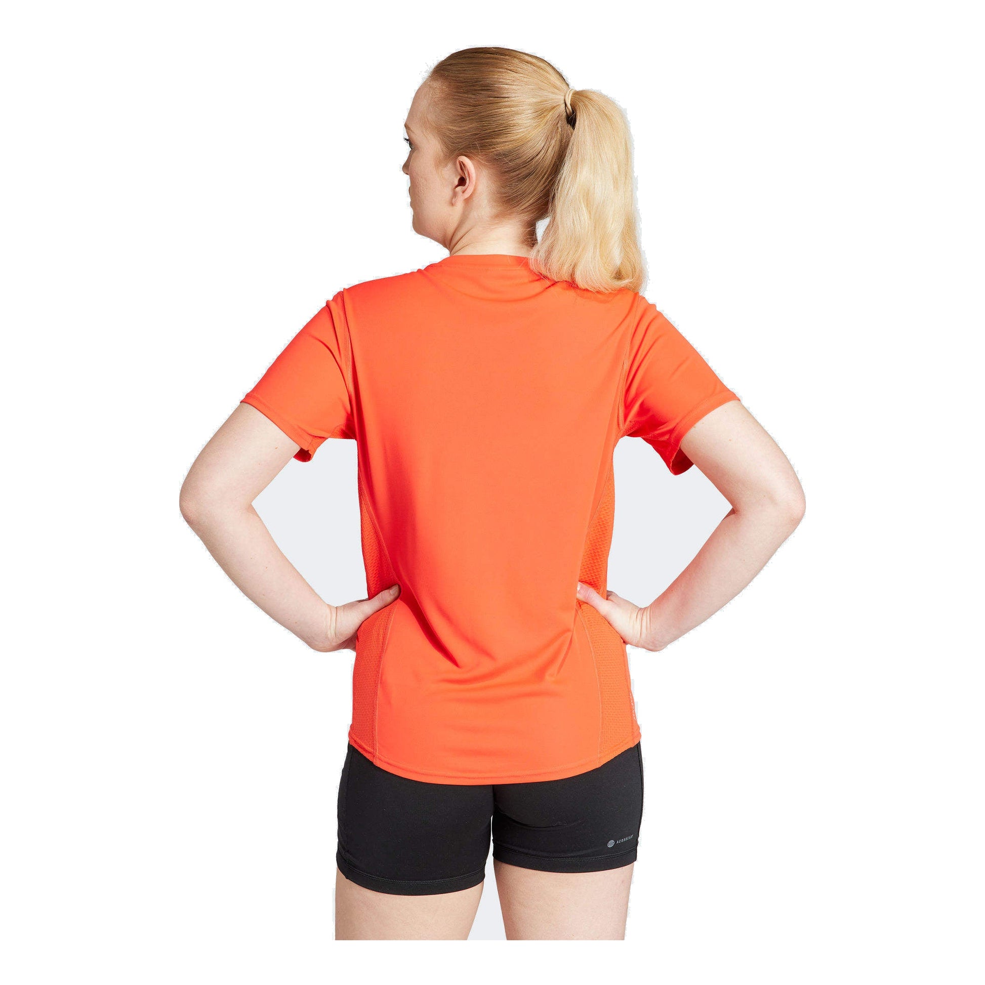 (WMNS) adidas Own The Run T-Shirt Asia Sizing 'Orange White' IL4129