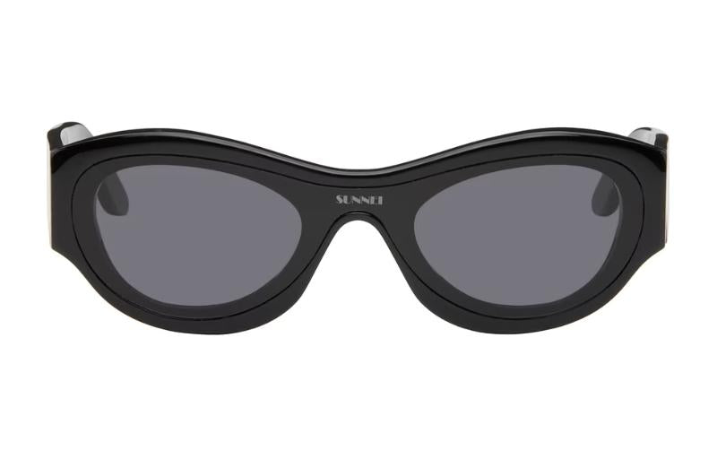 PRADA Acetate Cat Eye Sunglasses Men's Black