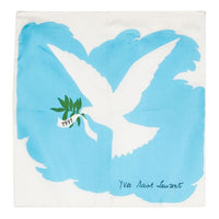 SAINT LAURENT 1991s Logo print Scarf