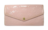 LOUIS VUITTON Sarah PVC Coated Canvas Wallet Women's Light Pink