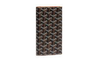GOYARD SAINT-ROCH Canvas With Leather Dog's Teeth Wallet Unisex Brown