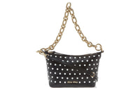 MIU MIU Cow Leather Shoulder Bag Crossbody Bag Handbag Women's Black