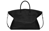 SAINT LAURENT Leather Bowling Bag Shoulder Bag Crossbody Bag Handbag Men's Black