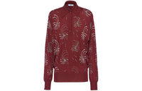 PRADA Crystal embellished Cashmere Polo Shirt