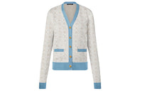 LOUIS VUITTON Since 1854 Contrast Trim Cardigan