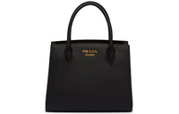 PRADA Saffiano Leather Handbag Women's Black