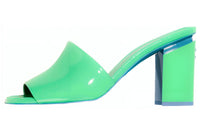 CHANEL Slide Slippers Women's Green