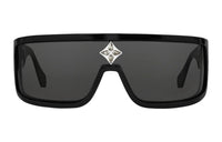 LOUIS VUITTON Plate Frame Irregular Shape Sunglasses Men's