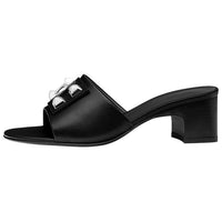 HERMES Stylish Sandals Women's Black
