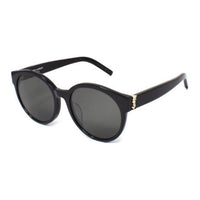 SAINT LAURENT Oval Sunglasses Men's Black