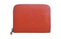 LOUIS VUITTON Zippy Leather Wallet Regular Women's Orange