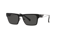 PRADA Metal Square Sunglasses Unisex Black