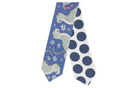 HERMES Silk Scarves Women's Blue/Orange/Silver Gray