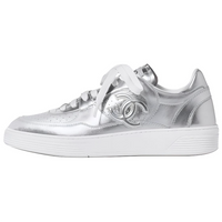CHANEL Skateboard Shoes Women's Silver
