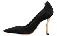 DIOR D-Fame Slim Heel High Heels 10cm Women's Black