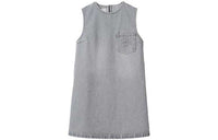 MIU MIU Logo-appliqué Denim Minidress
