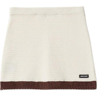 MIU MIU Casual Short Skirts Women's Ivory