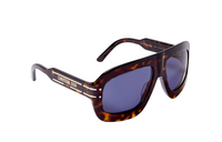 DIOR Acetate Irregular Shape Sunglasses Women's Tortoiseshell