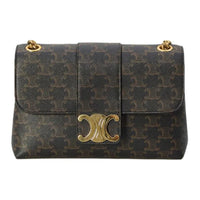 CELINE Polyurethane Crossbody Bag, Shoulder Bag Women's Brown