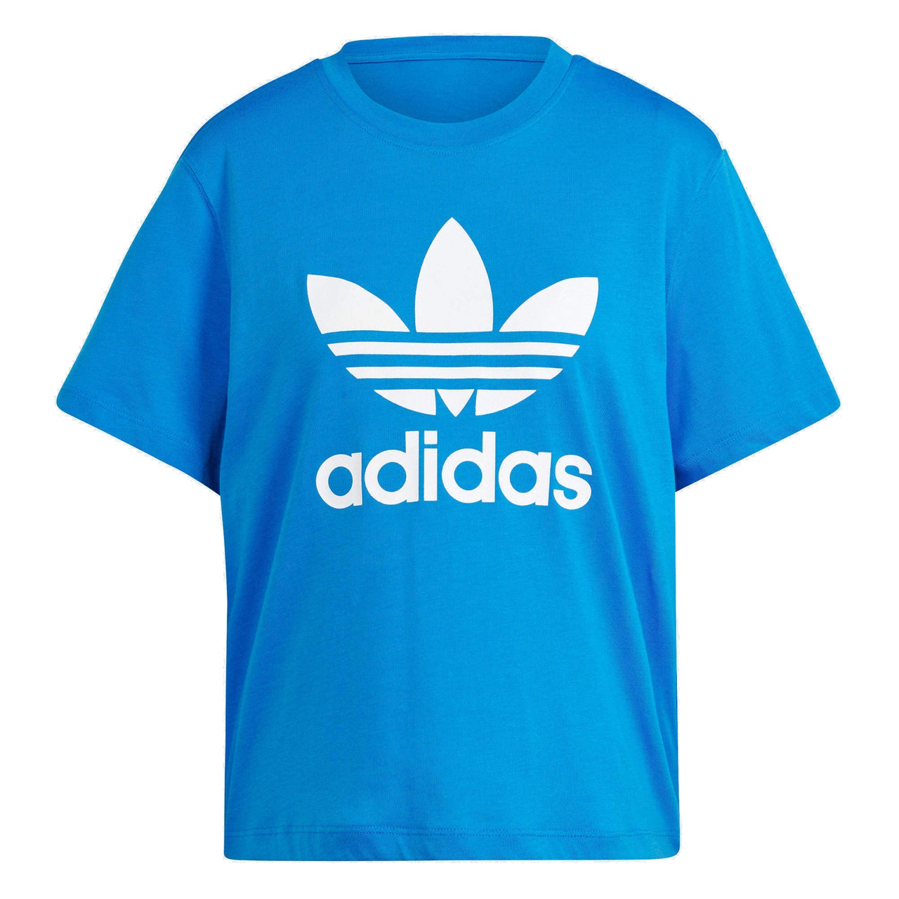 (WMNS) adidas Adicolor Trefoil Boxy T-Shirt Asia Sizing 'Blue White' IN8435