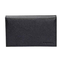 PRADA Cow Leather Wallet Men's Black