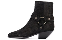 SAINT LAURENT Wyatt Ankle Boots Women's Black