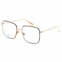 DIOR Metal Square Eyeglass Frames Unisex Tortoiseshell