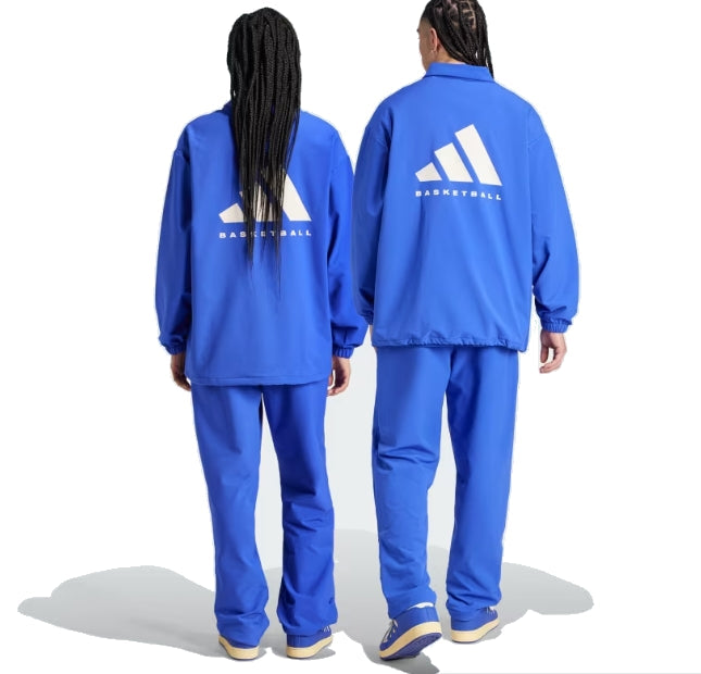 adidas Basketball Snap Pants Asia Sizing 'Blue' IW1632