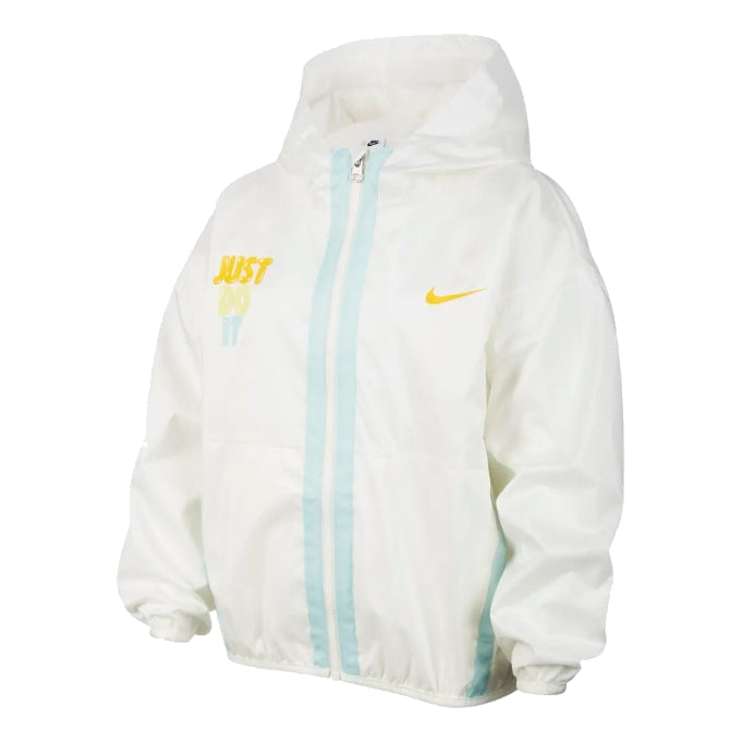 (GS) Nike Woven Jacket 'White Blue Yellow' HF1125-133